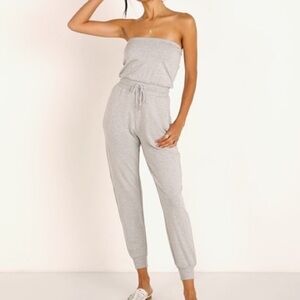 L SPACE NORTH SHORE JUMPER IN HEATHER GRAY SIZE LARGE